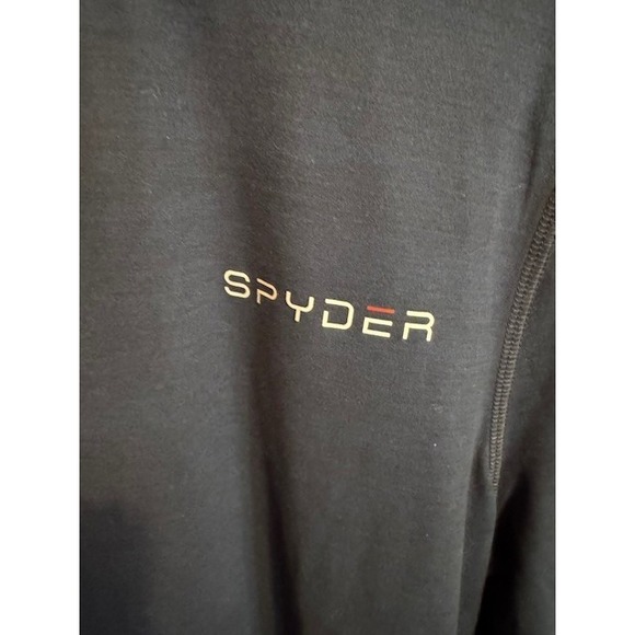 Spyder Active Performance Men's LRG Long Sleeve Shirt‎ Stretch Navy Blue Soft - Picture 3 of 11